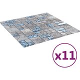 Mosaic keramika 11 pcs Siva i plava 50 x 50 cm Stakl | shoptok.hr