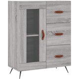  Visoka komoda siva sonome 69,5x34x180 cm od konstruiranog drva | shoptok.hr