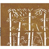 Vrata 105 x 105 cm od čelika COR-TEN s uzorkom bambusa | shoptok.hr