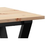  Blagovaonski stol Y-oblika 50x50x75 cm od borovine i čelik | shoptok.hr