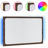 Maison Chic LED kopalniško Ogledalo - Zrcalo - Kozmetično ogledalo rjavi hrast 60x8,5x38 cm inž. les, (21698132) | Shoptok.si