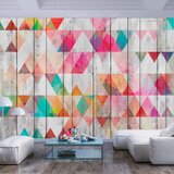  Samoljepljiva foto tapeta - Rainbow Triangles 196x140 Cijene