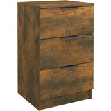  Noćni ormarići 2 kom boja dimljenog hrasta 40x36x65 cm | Eponuda.com