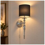 Brilagi Zidna lampa NUBILA 1xE27/60W/230V sjajni hrom/crna Cene