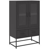 Maison Chic Visoka omara - Komoda - Predalnik črna 68x39x111,5 cm jeklo, (21717506) Cene
