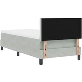  s opruga kutije Svijetlo siva 90 x 200 cm Baršun | shoptok.hr