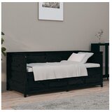  Dnevni ležaj crni 90 x 190 cm od masivne borovine | shoptok.hr