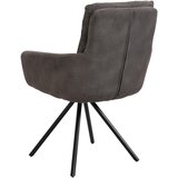 Cantus naslanjač, kovina, tekstil siva | Shoptok.si