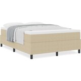 Box Postelja s box springom z vzmetnico svetlo zeleno sivo 140 x 200 cm kordna tkanina, (22081137) | Shoptok.si
