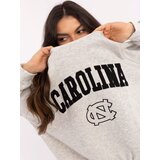 My Red Lips Sweatshirt-EM-BL-857-1.02X-light gray | Shoptok.si