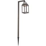 QAZQA Outdoor spike spot temno siva vključno z LED polnilno - Yara | Shoptok.si