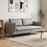 SOFA za 3 osobe Svjetlosiva 222 x 81 x 89 cm Baršun Cijene