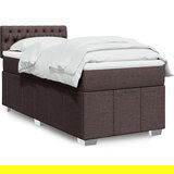 Maison Chic Box spring postelja - Vzmetna postelja z vzmetnico temno rjava 80x200 cm blago SL11074, (21903449) | Shoptok.si