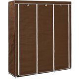 vidaXL Garderobna omara s predelki in palicami rjava 150x45x175cm Cene