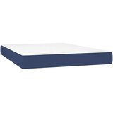 vidaXL Krevet s oprugama i madracem plavi 140 x 190 cm od tkanine | shoptok.hr