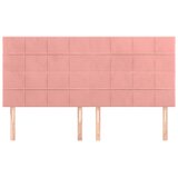  Uzglavlje roza 160x5x118/128 cm baršunasto | shoptok.hr