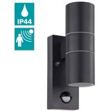 Eglo riga 5 spoljna zidna lampa/2, led, gu10, 2x3w, sa senzorom, čelik/antracit | Eponuda.com
