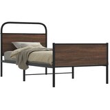  Okvir kreveta bez madraca smeđa boja hrasta 100 x 200 cm drveni | shoptok.hr