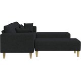 SOFA s jastukom 3 pcs Crna tkanina | shoptok.hr