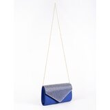 Shelvt Blue small clutch bag decorated with crystals | shoptok.hr