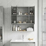  Kopalniška ogledalna omara Betonsko siva 60 x 14.5 x 70 cm, (5000232916) | Shoptok.si