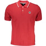 North Sails MEN&#39;S RED SHORT SLEEVED POLO SHIRT Cene