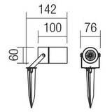  Redo 90183 - Spoljašnja lampa PIT 1xGU10/35W/230V IP65 | Eponuda.com
