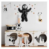 Wallity Zidna dekoracija Cosmonaut 4, 35cmx47cmx10cm, Crna | Eponuda.ba