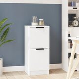 Maison Chic Komoda - Predalnik bela 30x30x70 cm konstruiran les, (21716522) | Shoptok.si