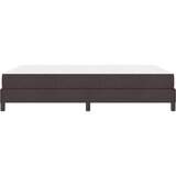  Postelja z vzmetnico z vzmetnico Temno rjava 140 x 200 cm blago | Shoptok.si