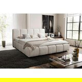 MID.YOU OBLAZINJENA POSTELJA 180 cm x 200 cm , les, umetna masa, tekstil, leseni material bež | Shoptok.si