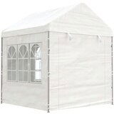 vidaXL Paviljon s streho bel 6,69x2,28x2,69 m polietilen | Shoptok.si
