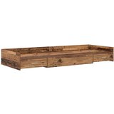  S uzglavljem s ladicama Staro drvo 80 x 200 cm Konstruirano drvo | shoptok.hr