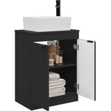  Kupaonski umivaonik s sudoperom Crna 54 x 35 x 83 cm | shoptok.hr