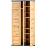 Hom`in garderobna omara črna, hrast artisan | Shoptok.si