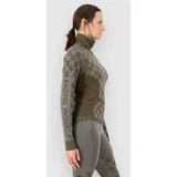 Ascender Merino Mock Neck Funkcijska majica dried sage / dark olive