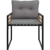  Set vanjskog namještaja s jastukom 4 pcs Svijetlo siva | shoptok.hr