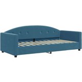 vidaXL Izvlečna dnevna postelja s predali modra 90x200 cm žamet | Shoptok.si