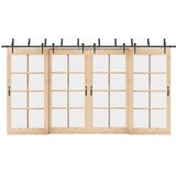 Pribor za klizna vrata 427 cm čelični crni | shoptok.hr