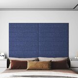 Zidna uzglavlja 12 pcs Plava 90 x 15 cm tkanina | shoptok.hr