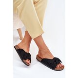 Boto Women's Cork Sole Sandals With Bow Black Seressa | ePonuda.com