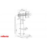 Reflecta TV STOJALO za 37-70 col s POLIČKO Elegant 70S black 23213 | Shoptok.si