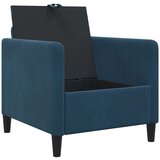  Set sofe s pohranom 2 kom. Plava Poliester | shoptok.hr