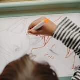 KIDYWOLF Brisivi fluorescentni flomasteri za svjetleći tablet (4 kom) - plavi, narančasti, zeleni, rozi | shoptok.hr