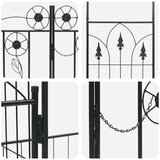  Vrtni Luk Jednobojno Crna 203 x 50 x 218 cm | shoptok.hr