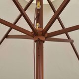  Senčnik 200x300 cm lesen drog kremno bele barve, (20729284) | Shoptok.si