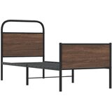 vidaXL Posteljni okvir brez vzmetnice 80x200 cm rjav hrast inž. les | Shoptok.si
