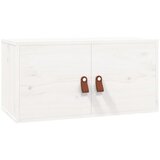 Maison Chic Stenska omarica - Zidna omarica bela 60x30x30 cm trdna borovina iu394, (22063000) Cene