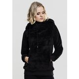Urban Classics Women's Long Teddy Hoody Black Cijene
