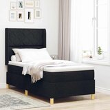  s opruga kutije s LED trakama Crna 100 x 200 cm tkanina | shoptok.hr